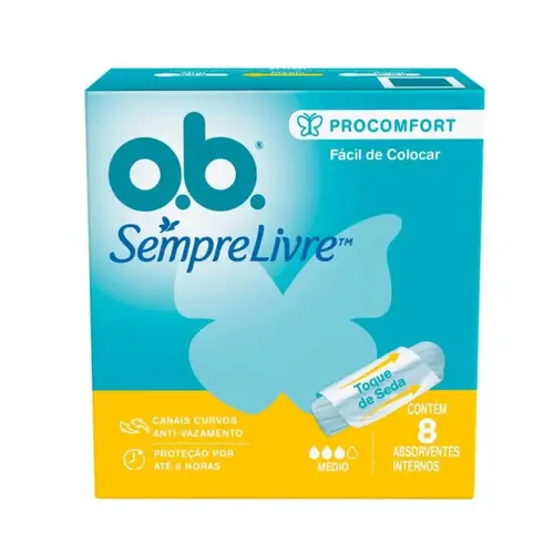 Absorvente OB Comfort Médio 8 Unidades