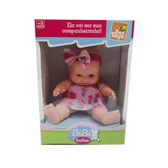 Boneca com Tiara e Laço Bibi Babies 1 unidade