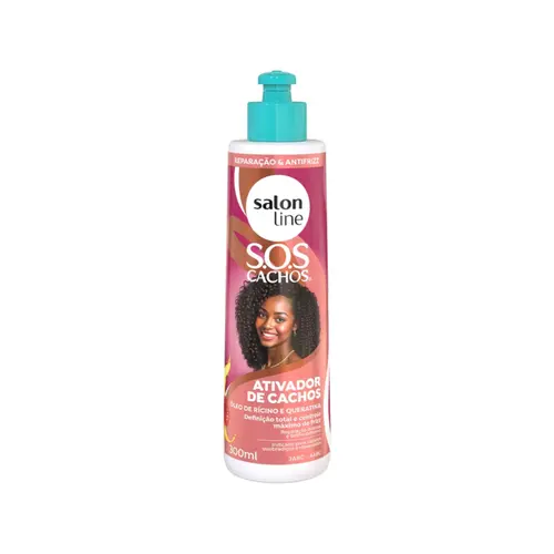 Ativador De Cachos Salon Line Sos Óleo De Rícino 300ml