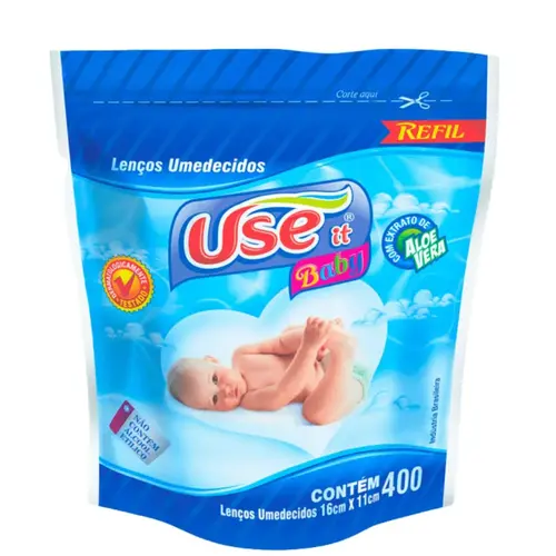 Lenços Umedecidos Use It Refil 400 Unidades