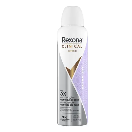 Rexona Clinical Antitranspirante Aerossol Extra Dry 150ml