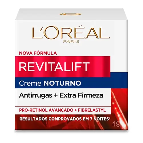Creme Facial L Oréal Revitalift Noturno Anti-idade 49g