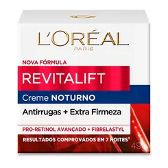 Creme Facial L Oréal Revitalift Noturno Anti-idade 49g