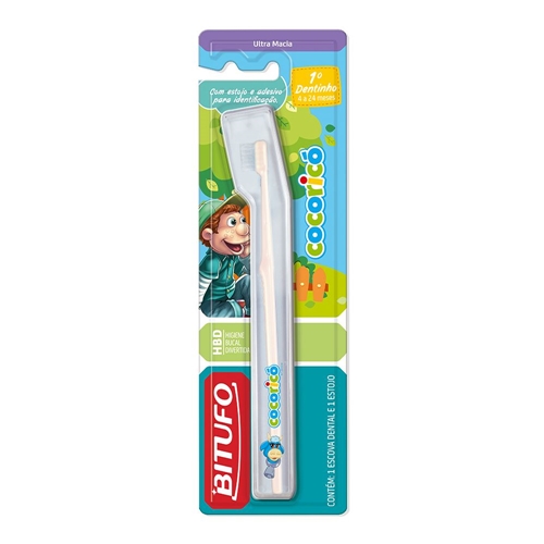 Escova Dental Infantil Bitufo Cocoricó 1º Dentinho 1 Unidade - Escova ...
