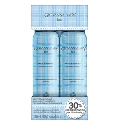 Kit Desodorante Aerossol Giovanna Baby Blue Com 2 Unidades 150ml Cada
