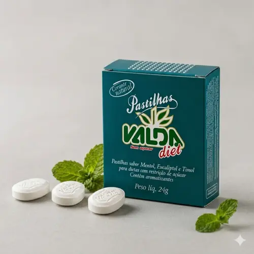 Pastilhas Valda Diet Fliptop sem Açúcar 24g