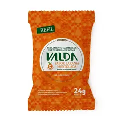 Pastilhas Valda Balas de Gelatina Laranja Mentolada 24g