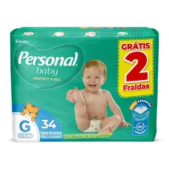 Fralda Personal Baby Protect & Sec G 34un
