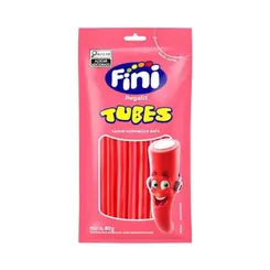 Bala Fini Tubes Regaliz Morango 80g