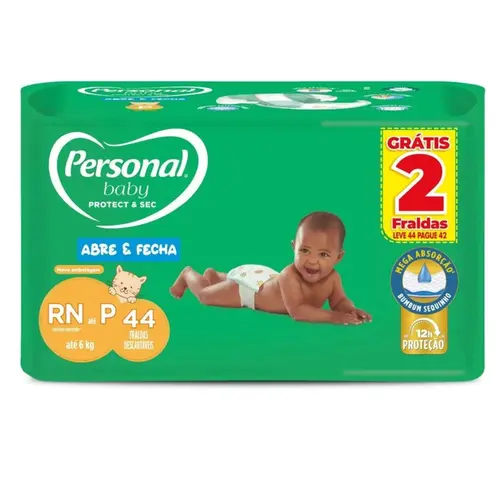 Fralda Personal Baby Protect & Sec P 44un