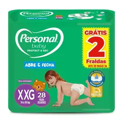 Fralda Personal Baby Protect & Sec XXG 28un