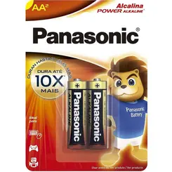 Pilha Panasonic Alcalina AA 2 unidades