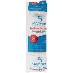Atadura de Crepe Sanfarma 12cm x 1,80m 13 Fios 1un