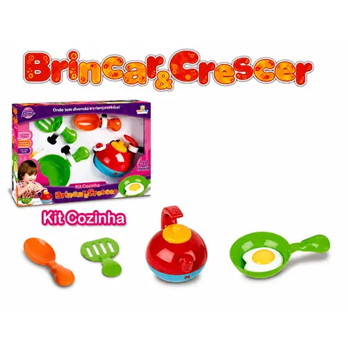 Divplast Kit Cozinha Infantil Brincar e Crescer