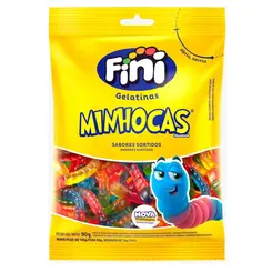Bala Fini Minhocas Brilho 80g