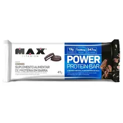 Barra Power Protein Sabor Cookies Max Titanium 41g
