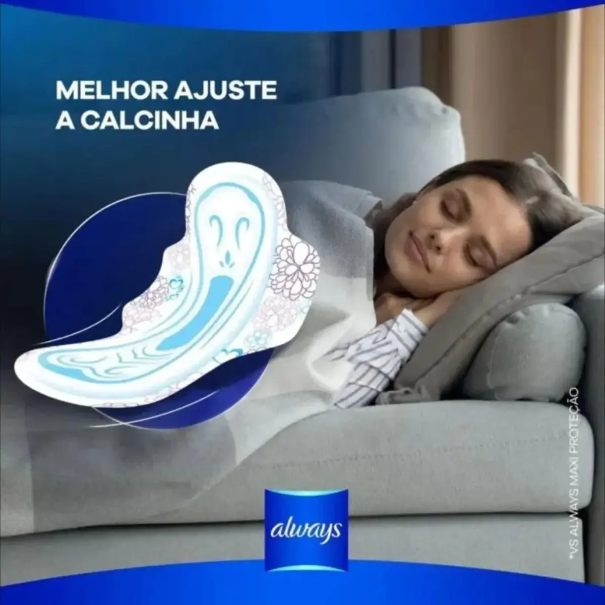 Absorbente Always Noites Tranquilas XG Suave com Abas 8un