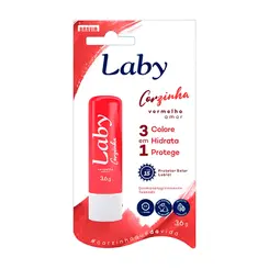 Protetor Labial Laby Corzinha Vermelho Amor FPS 15 3,6g