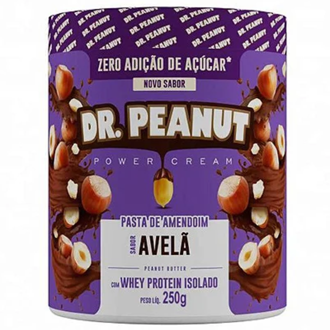 Pasta de Amendoim Dr. Peanut Sabor Avelã 600g - Pasta de Amendoim Dr. Peanut  Sabor Avelã 600g - NAO INFORMADO