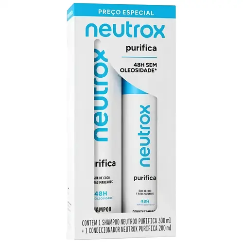 Kit Neutrox Purifica Shampoo 300ml e Condicionador 200ml