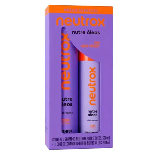 Kit Neutrox Nutre Óleos Shampoo 300ml e Condicionador 200ml