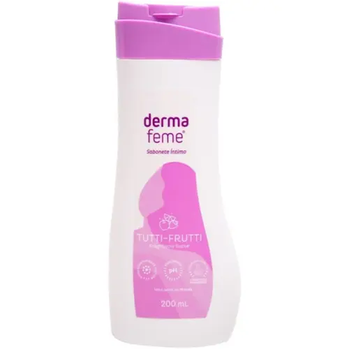 Sabonete Líquido Íntimo Dermafeme Tutti-Frutti 200ml