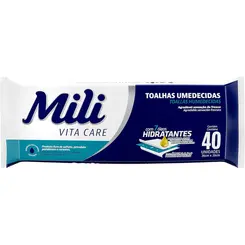 Toalhas Umedecidas Mili Vita Care 40 unidades