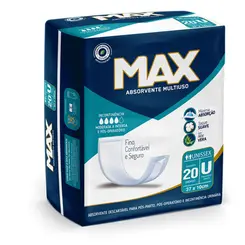 Absorvente Max Unissex 20 Un