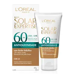 Protetor Solar Facial L Oréal FPS 60 Antioleosidade Tom Médio 40g