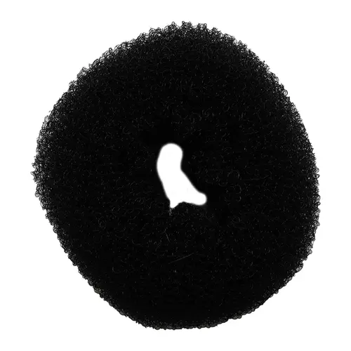 Enchimento Redondo Pequeno Para Penteado Preto 8cm Life B