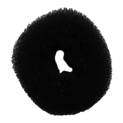 Enchimento Redondo Pequeno Para Penteado Preto 8cm Life B