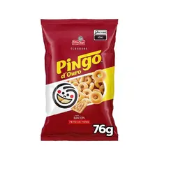 Salgadinho Pingo Douro Bacon 76G