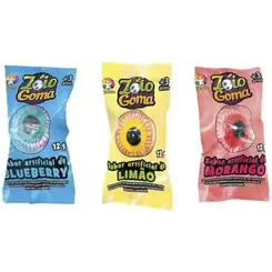 Bala De Gelatina Zóio Goma Kids Zone 12g