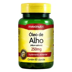 Oleo de Alho 250 mg 60 Cápsulas Maxinutri