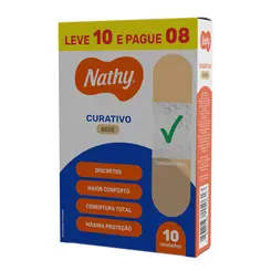 Curativo Adesivo Nathy Bege 10 unidades