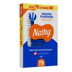 Hastes Flexíveis Cartucho Nathy com 75 unidades