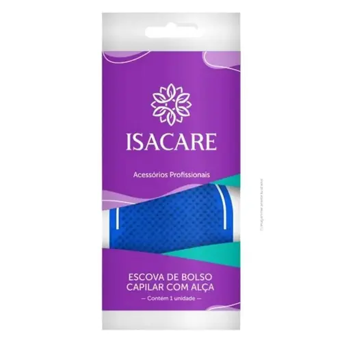 Escova de Bolso Capilar com Alça Isacare Botanic 1 Unidade