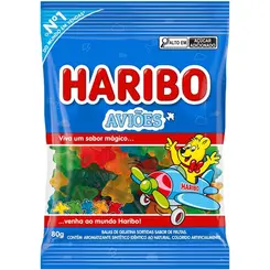 Bala Haribo Aviões 80g