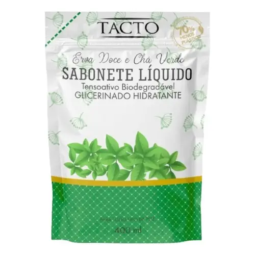 Refil Sabonete Líquido Tacto Erva Doce e Chá Verde 400ml