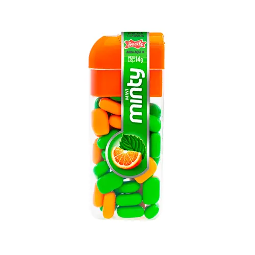Pastilha Mini Minty Hortela e Laranja 14g