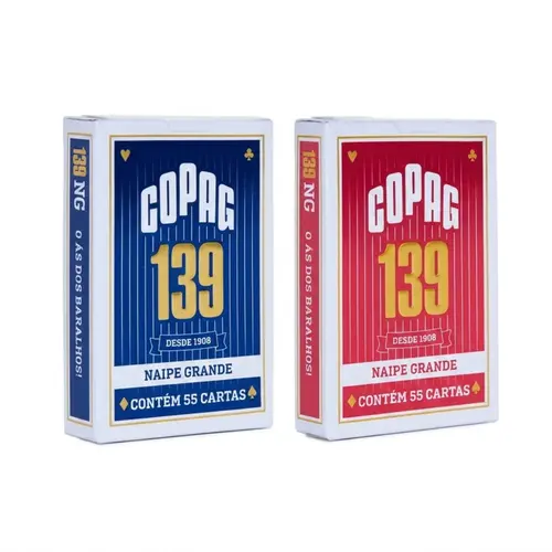 Baralho 139 Copag 55 Cartas 1 Unidade Cor Sortida