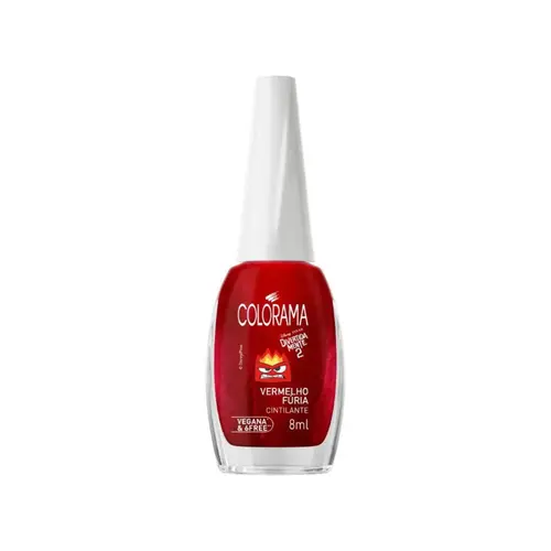Esmalte Colorama Cremoso Divertidamente 2 Vermelho Fúria 8ml