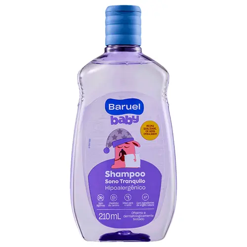 Shampoo Infantil Sono Tranquilo Baruel Baby 210ml
