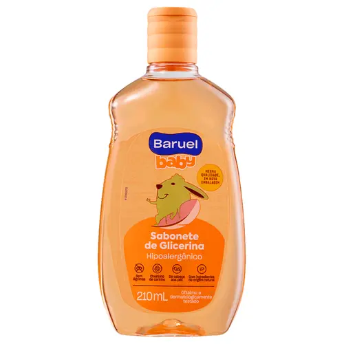 Sabonete Infantil Líquido Glicerina Baruel Baby 210ml