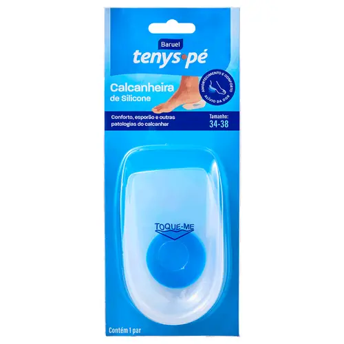 Calcanheira de Silicone Tamanho 34 a 38 Tenys Pé Baruel