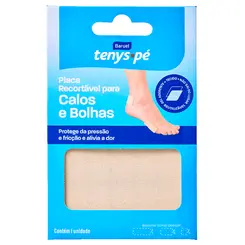 Placa Adesiva Recortável para Calos Tenys Pé Baruel