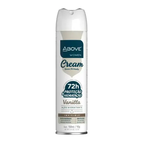 Desodorante Above Aerossol Women Cream Vanilla 150ml