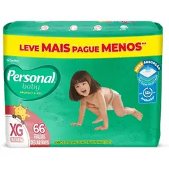 Fralda Personal Baby Protect & Sec XG 66un
