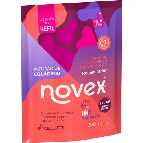 Refil de Creme de Tratamento Novex Infusão de Colágeno 300g
