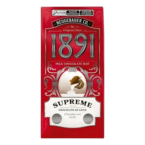 Tablete 1891 Supreme Leite 45g